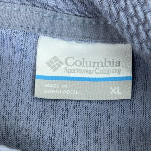 Columbia Jacket Womens XL Blue Hooded Textured Knit Full Zip Outdoor Sweater - Picture 4 of 9
